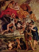 Peter Paul Rubens Heinrich empfangt das Portrat Maria de Medicis Sweden oil painting artist